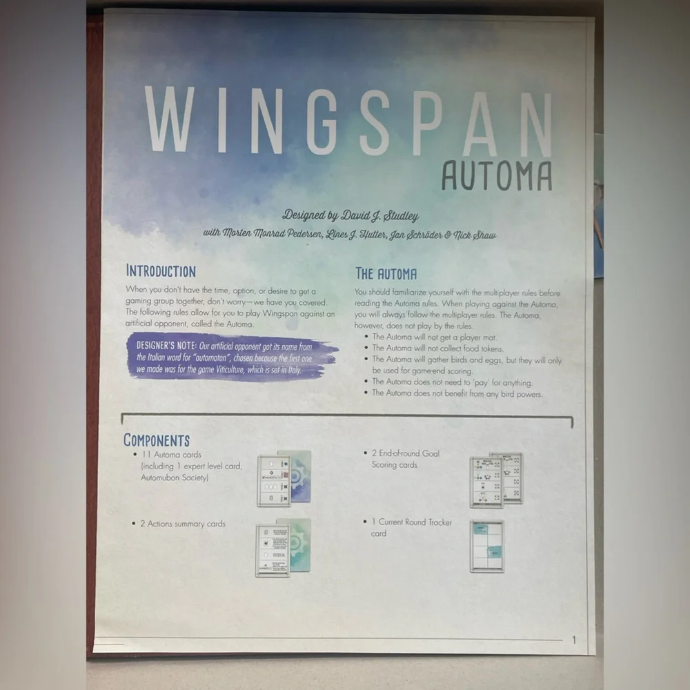 Wingspan Board Game by Stonemaier Games — White and Orange Bird Artwork - Picture 10 of 15